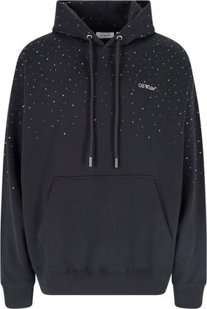 Off-white Black Logo Crystal Hoodie