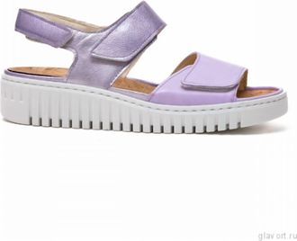 Waldl&auml;ufer WomenS Willow Wedge Sandal In Lavender