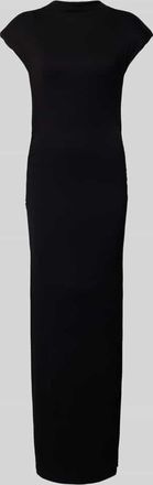 MY ESSENTIAL WARDROBE Maxikleid mit Stehkragen Modell Giggo in Black, Größe XL