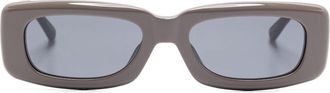 The Attico x Linda Farrow Mini Marfa sunglasses - Grey