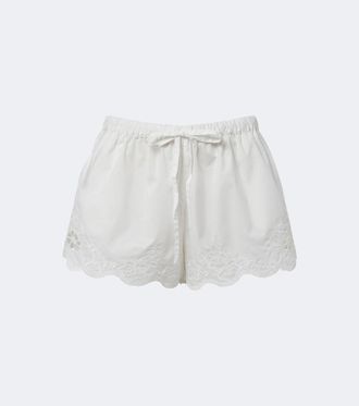 Sir. Klara emboirdered cotton shorts