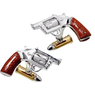 Jan Leslie Pistol Wood Handle 24K Vermeil Bullet Back Sterling Cufflinks in Silver at Nordstrom