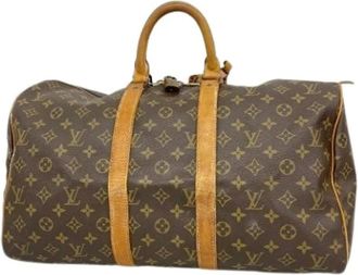 Louis Vuitton Vintage, unisex, Bruin, ONE Size, Pre-owned Weekendtas