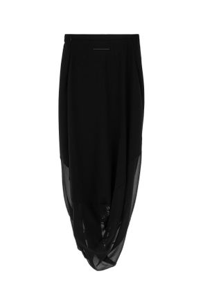 Maison Margiela Womens Midi Skirt Black Gonne