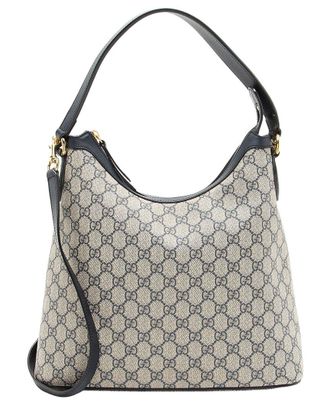 Gucci Blue Gg Supreme Canvas Linea A Hobo (Authentic Pre-Loved)