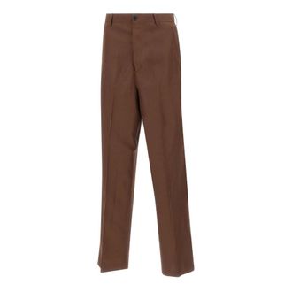 Laneus Straight Trousers, male, Brown, Size: XS Straight Trousers