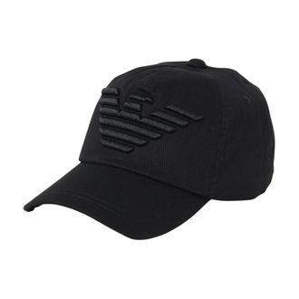 Emporio Armani Caps, male, Black, Size: ONE SIZE Casual Headwear