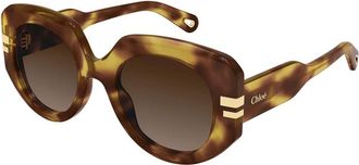 Chloé CH0257S 002 Womens Sunglasses Tortoiseshell Size 52
