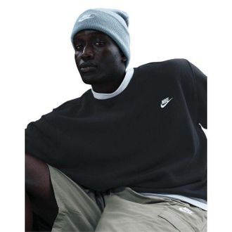 Nike Heren Club Crew Neck Sweatshirt (Donkergrijze Heide/Wit)