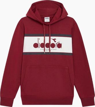Diadora Mens Diadora Empire Red Logo Hoodie - Size: 40