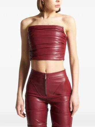 Mani&egrave;re De Voir Corsetto con zip - Rosso