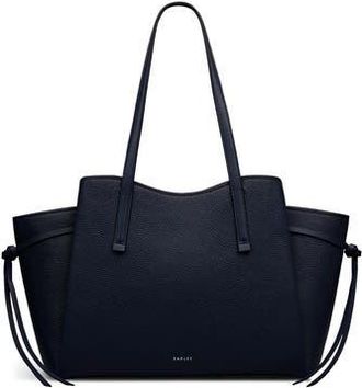Radley London Blake Gardens Large Leather Satchel in Ink at Nordstrom Rack