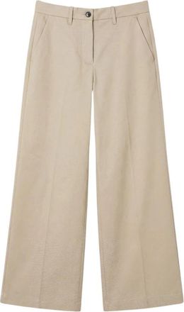 Nine In The Morning Wijde broek - Dames - Wijde Broeken - Beige - W25 - Broeken