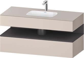 Duravit Duravit - Qatego Lavabo Encastr&eacute; Avec Meuble Sous-lavabo En