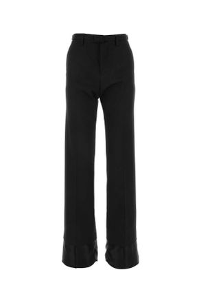 Maison Margiela Black Stretch Polyester Blend Pant