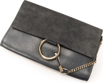 Chlo&eacute; Pre-owned Womens Faye Clutch - Blue - One Size