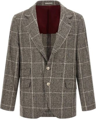 Brunello Cucinelli Deconstructed Cavallo Blazer