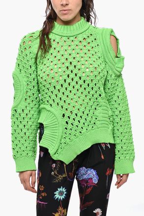 Stella McCartney Maglia Oversized Fit Traforata con Dettagli Cut-Out Stella McCartney