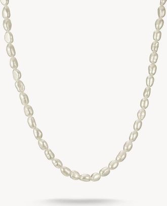 Thomas Sabo collana di perle in argento, bianco