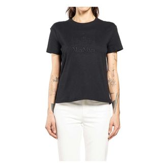 Max Mara Tops, Dames, Zwart, M, Katoen, SMMBella T-Shirt