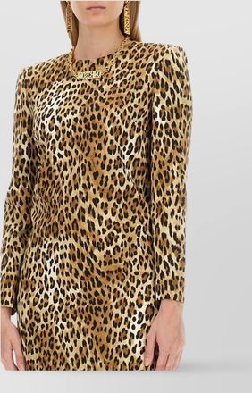 Moschino animal print mini dress