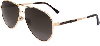 Jimmy Choo London Womens 60 mm Brown Sunglasses