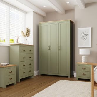 GFW Lancaster 4 Piece Bedroom Set in Green