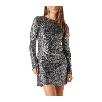 Modstr&ouml;m Kleedjes, Dames, Grijs, XS, Polyester, Laramd Jurk