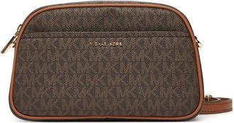 Michael Kors Jet Set Small Signature Logo Camera Crossbodytas - Dames - Schoudertassen - Bruin - ONE Size - Polyester - Tassen