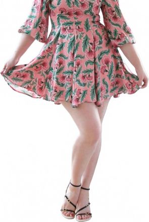 Corey Lynn Calter Odette Mini Dress In Coral