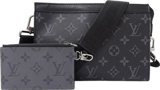 Louis Vuitton Monogram Eclipse Black Gray Monogram Eclipse Shoulder Bag (Pre-Owned)