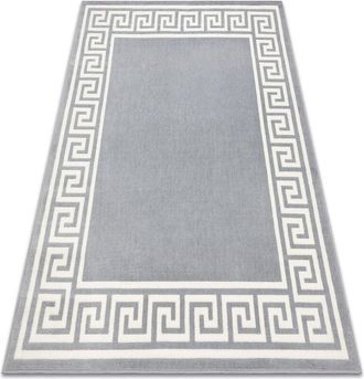 RugsX Carpet bcf Morad grek greek - grey grey 140x200 cm