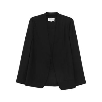 Maison Margiela Dames, Jassen, Zwart, Maat: XS Katoen