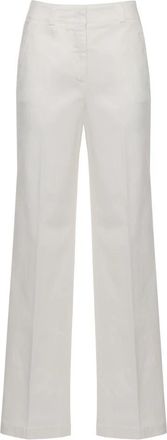 PESERICO Rechte broek - Dames - Straight fit broeken - Wit - L - Broeken