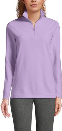 Lands End Anyweather Fleece Quarter Zip Pullover in Whisper Lilac at Nordstrom, Size X-Small