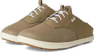 Olukai Nohea Moku Mens Shoes Clay/Tapa : 10.5 D - Medium, Canvas/Textile