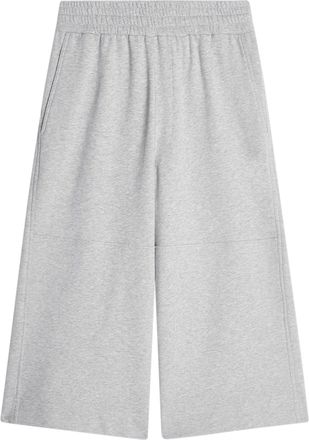 Dries Van Noten Cropped Wide-Leg Trousers with Elastic Waistband