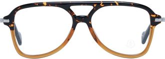 Moncler MO-1047132 Tortoiseshell Aviator Eyeglasses - Brown