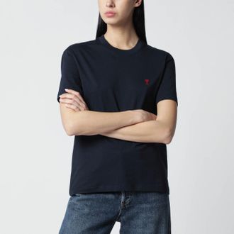 Ami T-shirt Ami De Coeur blu notte