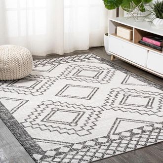 Jonathan Y Designs Marokko Diamond Tribal Medallion Indoor/Outdoor Area Rug