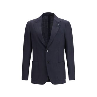 Lardini Fleece Wool Mens Blazer