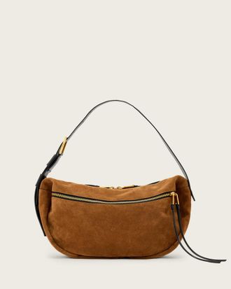 AllSaints Leather Noemie Suede Shoulder Bag, Size: One Size