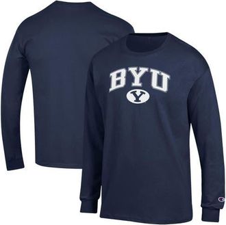 Champion Mens Champion Navy BYU Cougars Arch Over Logo Long Sleeve T-Shirt at Nordstrom, Size Xx-Large