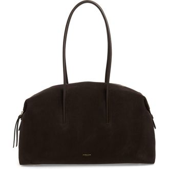 DeMellier The Stockholm Leather Top Handle Bag in Dark Chocolate at Nordstrom