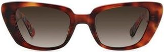 Kate Spade New York Fabia 51mm Gradient Cat Eye Sunglasses in Havana Tortoiseshell/Brown at Nordstrom Rack