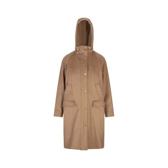 Max Mara Dames, Mantels, Bruin, Maat: 2XS Wol