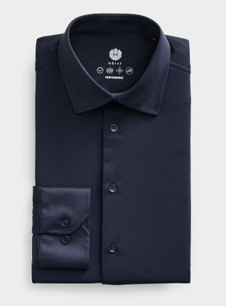 H&ouml;rst Mens Solid ultra-stretch shirt Slim fit