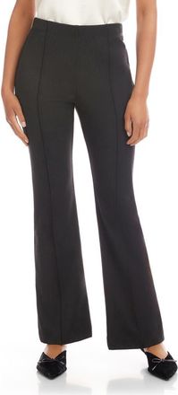 Fifteen Twenty Serena Pintuck Pull-On Slim Flare Pants in Charcoal at Nordstrom, Size X-Small