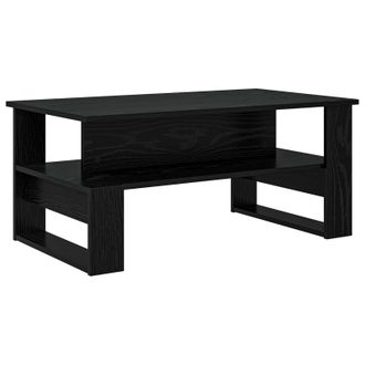 vidaXL Mesa De Caf&eacute; Roble Negro 90 X 50 X 40 Cm Madera De Ingenier&iacute;a Vidaxl