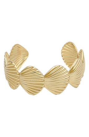Panacea Shell Cuff Bracelet in Gold at Nordstrom